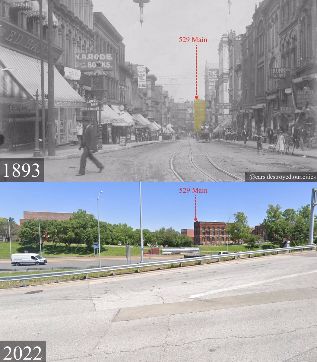 Urban highways literally destroyed Kansas City.