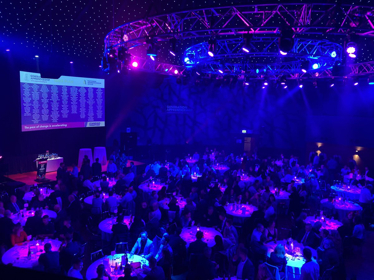 Amazing setting for the Apprenticeship of the Year Awards at Mansion House - the room is buzzing