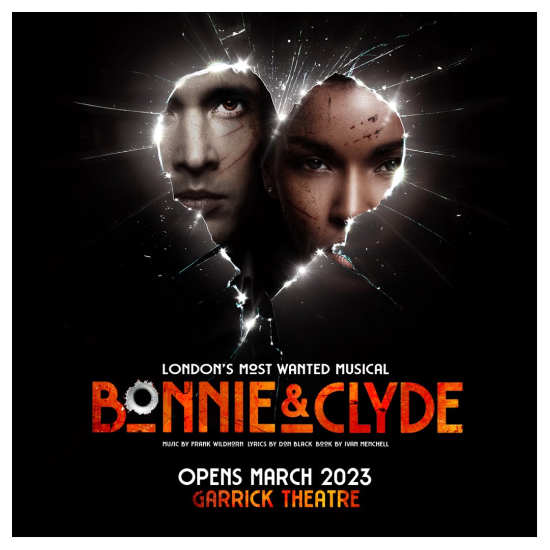EMGENTSUK's tweet photo. They may have been Made in America but they couldn't leave the West End for long! 

@Bonnie_clydeLDN will open at the Garrick Theatre for a limited season from 4 March 2023

🎫 Book your tickets now 🎫
 https://t.co/sfK1mcFh5t https://t.co/OqoIlsXyoT