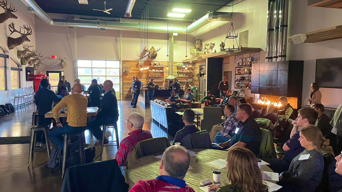 ktanner_PTC's tweet photo. Great start to the day, bacon, coffee and the digital thread. We are exchanging ideas and practices with our exceptional customers from the Midwest. Dirt, loud noises, and laughter this afternoon. https://t.co/GFtMJ1p9BP