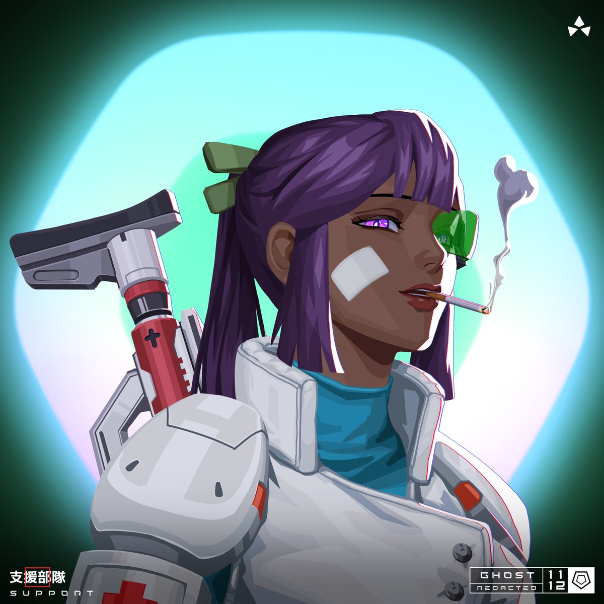 Rou2Chan's tweet photo. Happy to join the @projectPXN party👀  

A bit of a high conviction play for my budget, but I couldn't let this badass ghost go.

Web2 me vs Web3 me? 
I don't smoke irl 🚭but I tried my best to look badass like her😂

How'd I do?💕 https://t.co/s0R5GAgtQu