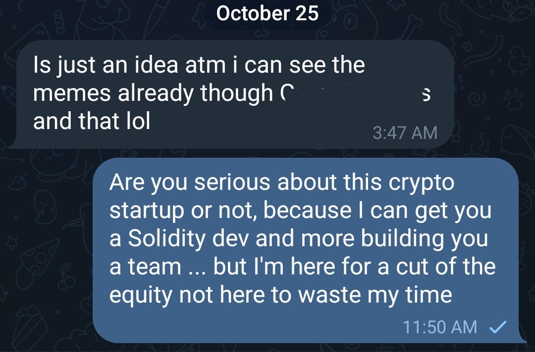 amiris_brown's tweet photo. #crypto #web3 #Solidity #FullStack #dev #startup #teambuilding #talentfinder #talentscouter #recruiter
.
.
.
🤔 How it started ..... How it's going 🙄 https://t.co/UgfqEeMNab