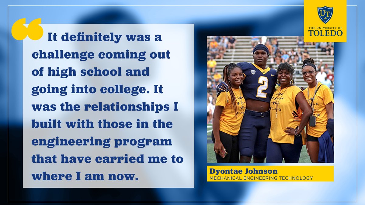 From an early age, Dyontae Johnson liked to take things apart and put them back together. His father, David, was a mechanic who took the time to show Dyontae and his older brother how to work on their electronics.➡️ myut.link/8lf