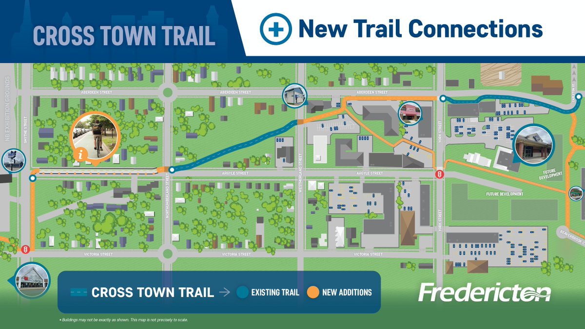 City Council has unanimously approved conceptual plans to complete the Cross Town Trail, a generational project connecting Fredericton’s multi-use trail network city-wide. Ask your questions and learn more about the project here: ow.ly/UcLK50LkxQ0