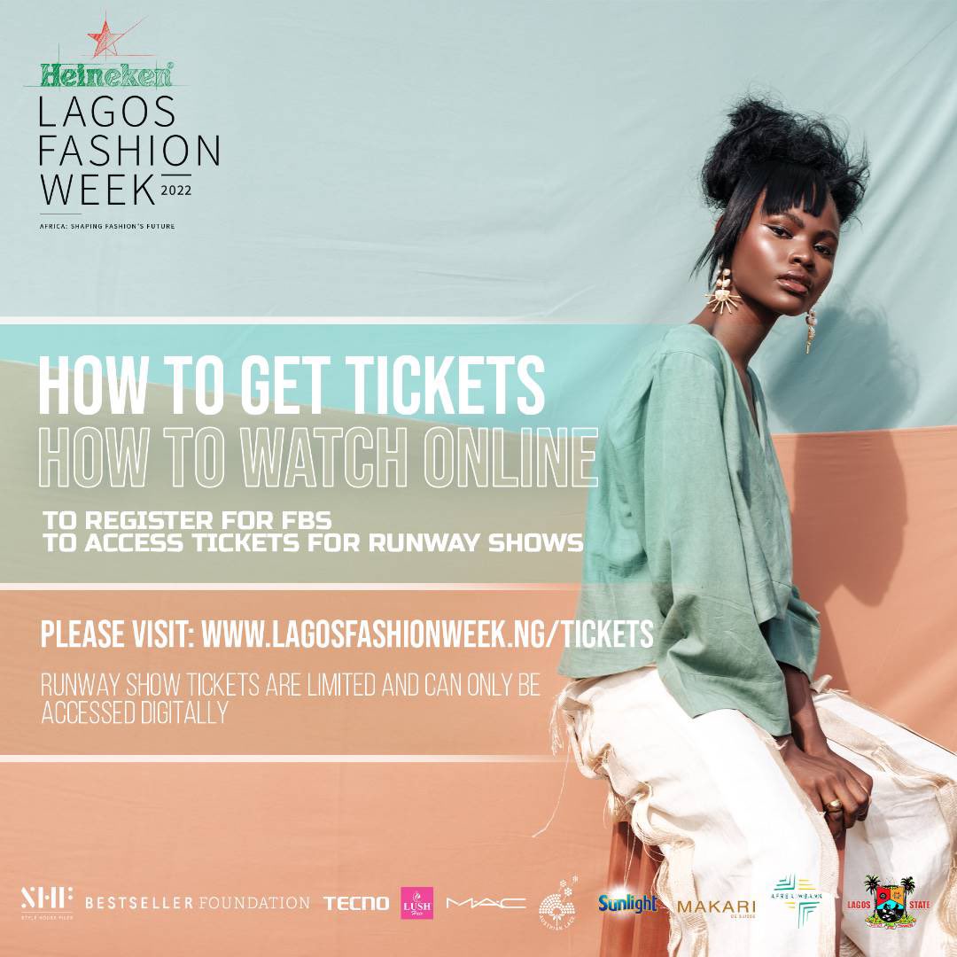 LFW_NG's tweet photo. #LagosFW22:
—
To access tickets for runway shows and to register for Fashion Business Series, please visit the link in our bio.
—
#LagosFW22
#LagosFW2022
#lagostashionweek
#stylehousefiles
#lagosfashion
#africanfashion https://t.co/tI2jyLKqnL