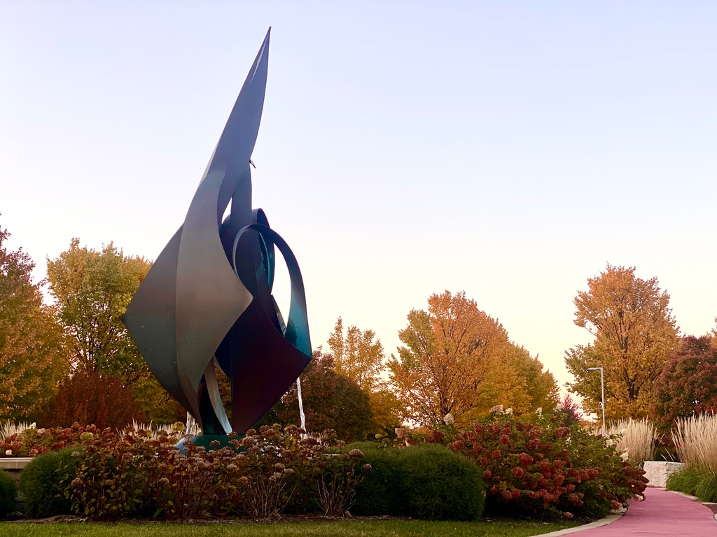 The colors on College of Dupage's campus are unreal this week. Take a stroll through campus, and stop by the CCMA while you're at it! We're here Weds-Sun, 11am-5pm.