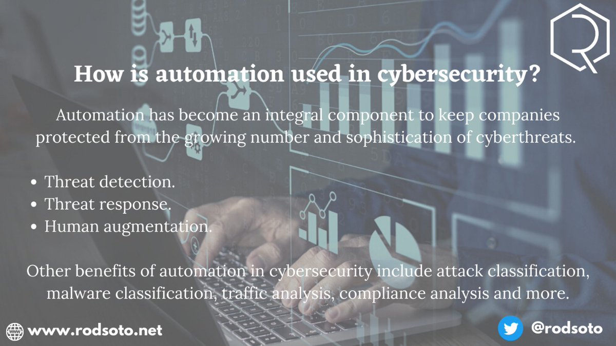 rodsoto's tweet photo. How is Automation used in cybersecurity?
https://t.co/AAE7OrfAlq
#mltk #strt #splunk #cybersecurity #infose #redalerticsctf #machinelearning #ml #cloudsecurity #siliconvalley #cybersecurity #training #texascyber #pacifichackers https://t.co/gfqYIV00FK