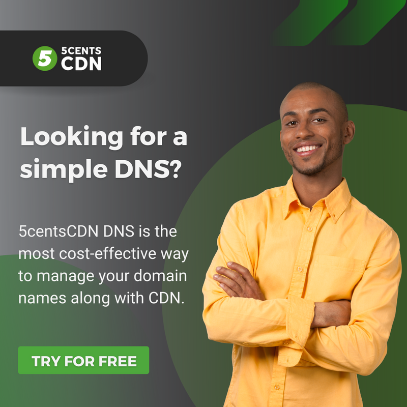 5centsCDN's tweet image. 💥 Our Simple DNS service provides a 100% uptime Service Level Agreement (SLA).

Enabling CDN is just one button away: 🖱️ 5centscdn.net/cdn-dns/  

#SimpleDns #5centsCDN #DomainName #CDN #DnsHosting