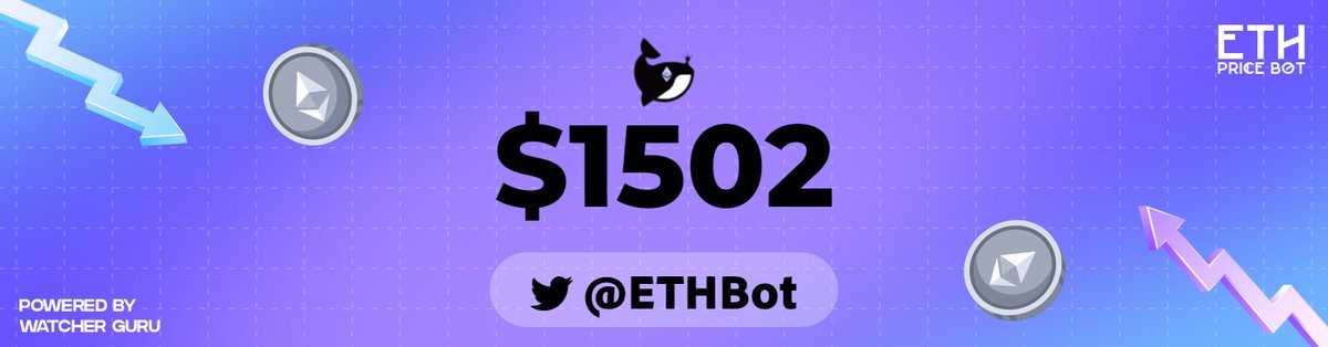 ETHBot's tweet image. #Ethereum Price: $1502 📈