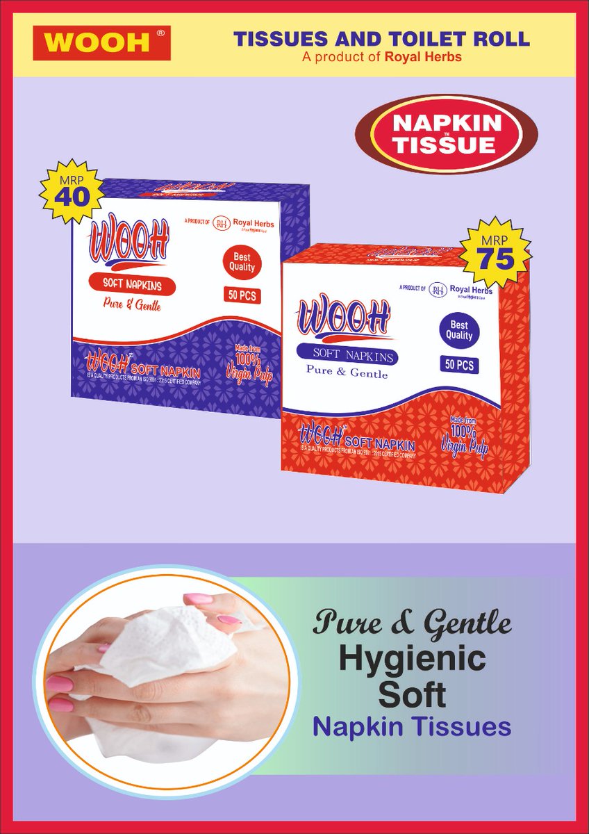 royalherbscom's tweet photo. #WOOH napkin tissues a product of #Royalherbs https://t.co/mJVkuc6NMq
