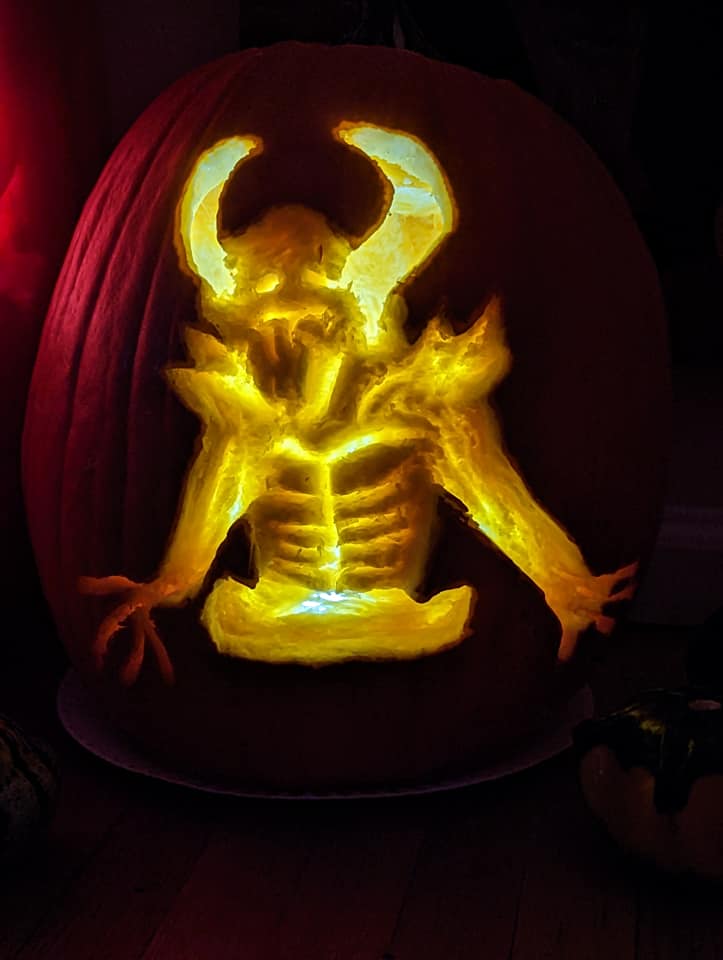 SuperbrightVR's tweet image. You can find the original post with IDU inspired pumpkins here -&amp;gt; facebook.com/groups/1227187… 🎃 #idu #iducommunity #indeathunchained