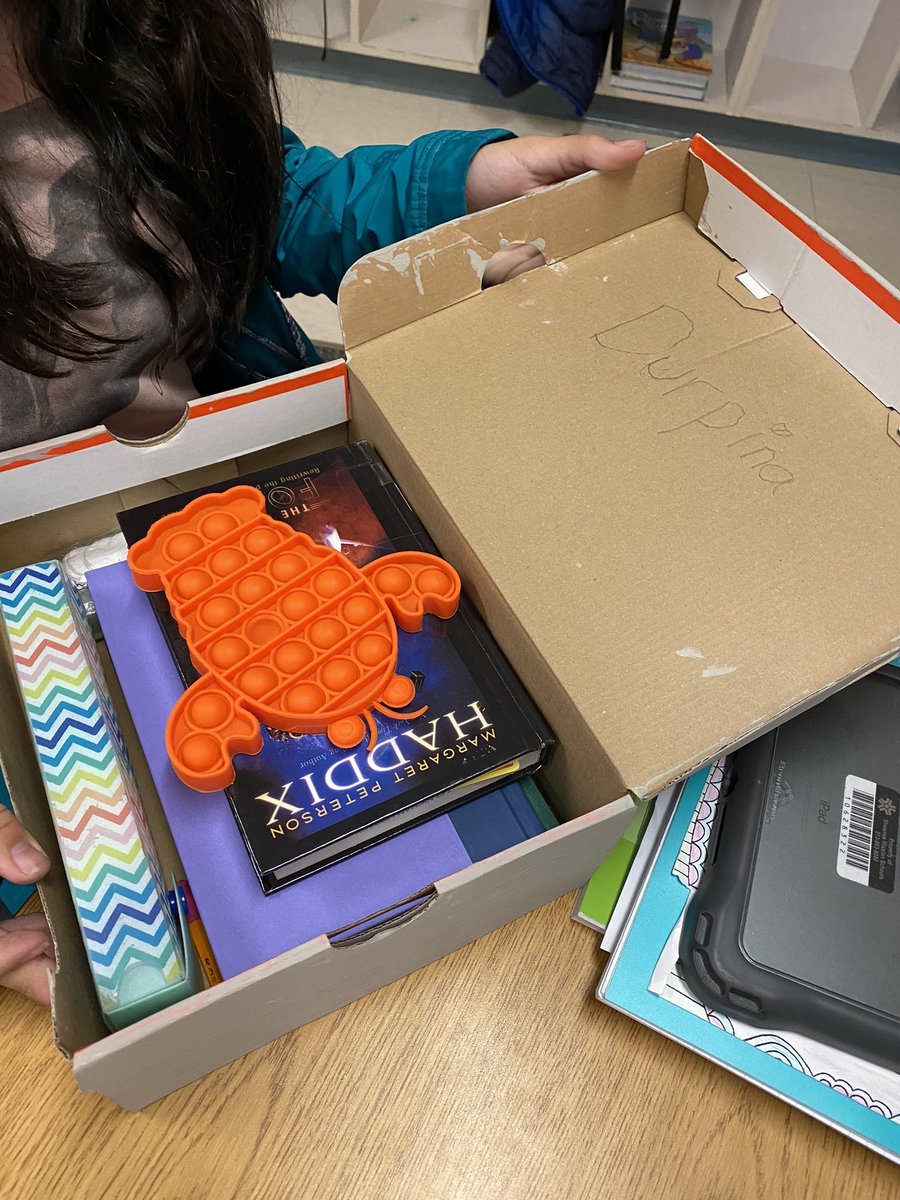 MsKwonNI512's tweet photo. @NiemanMesser’s 5th Grade class made coping boxes today. Look at the creativity! @Nieman512 @theSMSD #copingbox #MentalHealthMatters #NiemanFoxes https://t.co/xpmwgY4BPD
