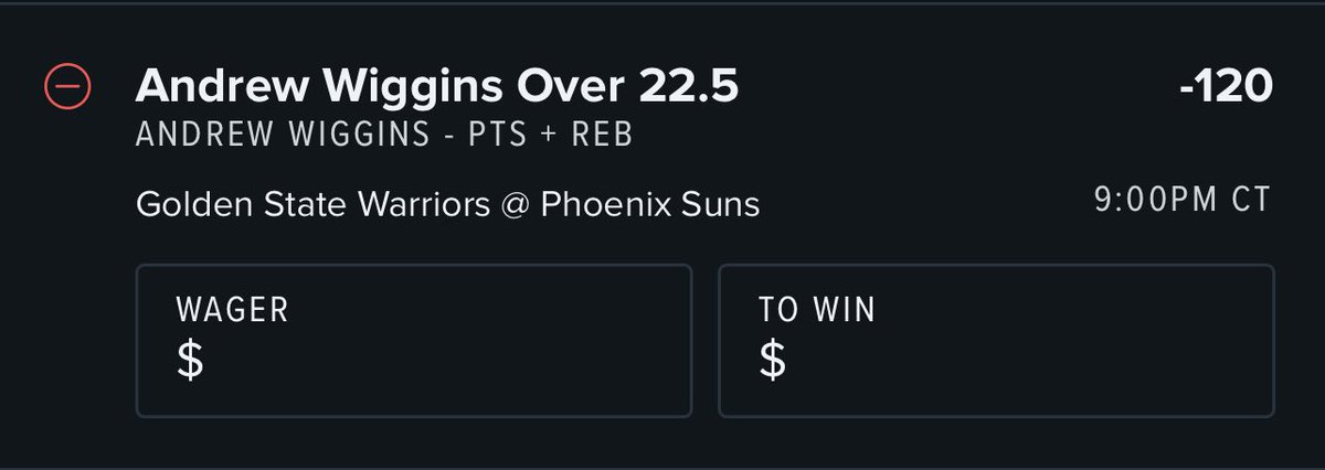 GamblingDoozy's tweet photo. 💎NBA Combo Play💎
Andrew Wiggins over 22.5 PTS + REB (-120)🔥
Let’s have a day some good matchups tonight✅
#bettingtwitter #FanDuel #FreePicks #gamblingtwitter #Giveaways #NBA #NBAPicks #NBATwitter #nbaisback #SGP #win #Parlay #TailThis #WhatsApp https://t.co/TXBpMha17q