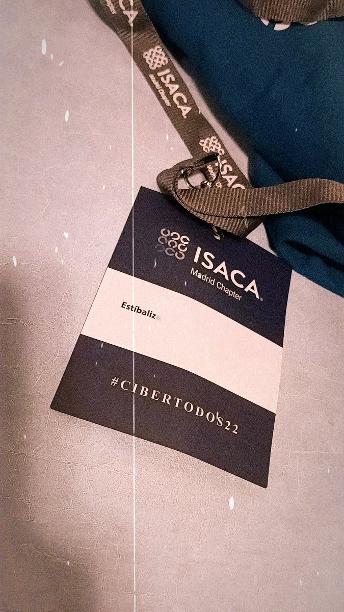 Muy feliz por haber podido asistir a "El mantra de la Ciberseguridad" de <a href="/ISACAMadrid/">ISACA Madrid Chapter</a> 
#CiberTodos2022