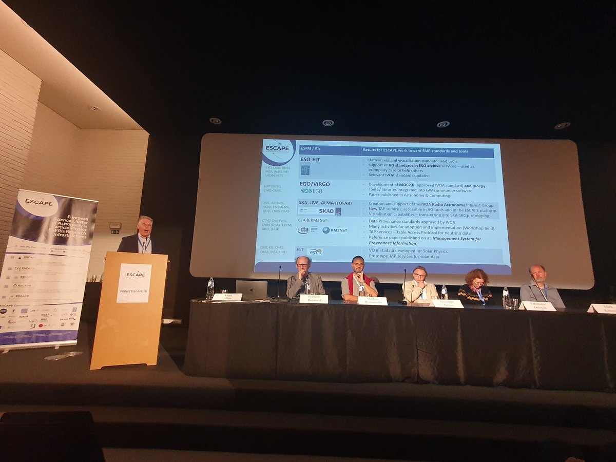 jivedirector's tweet photo. Good presence of @jivevlbi in @ESCAPE_EU #ESCAPEtotheFuture meeting! Getting the data of the #EuropeanVLBInetwork into @IVOAastro #EOSC #openscience https://t.co/skYHKMJJ9L