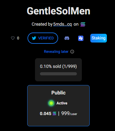 GentleSolMen | Minting NOW! tweet media