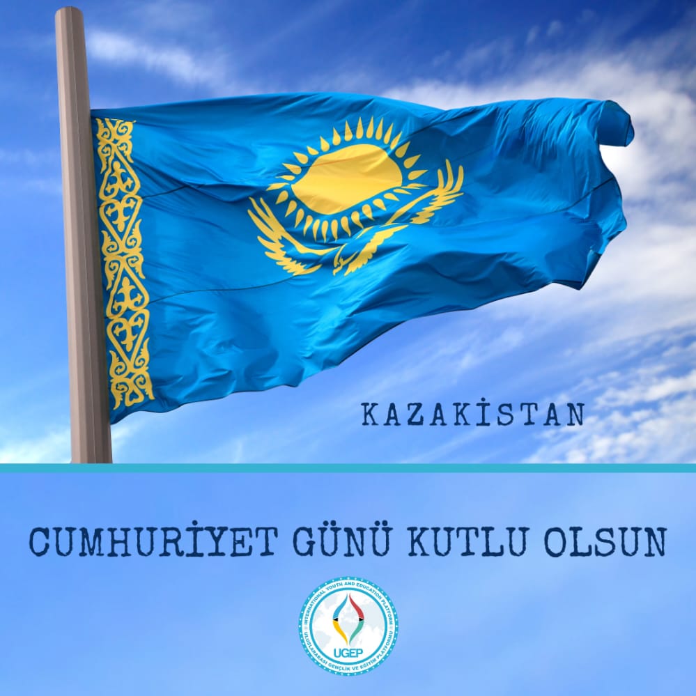 Kazakistan Cumhuriyet günü kutlu olsun!
<a href="/Turkic_States/">Organization of Turkic States</a> <a href="/turkic_academy/">Turkic Academy</a> <a href="/AkordaKaz/">Aybee_Tega</a> <a href="/AkordaPress/">AkordaPress</a> <a href="/saparbekabzal/">Abzal Saparbekuly/Saparbekoğlu</a> 
#Kazakistan 
<a href="/yurtdisiturkler/">YTB</a> <a href="/turksoyorg/">TÜRKSOY</a> @yeeastana <a href="/yeekoln/">Yunus Emre Enstitüsü - Köln</a>