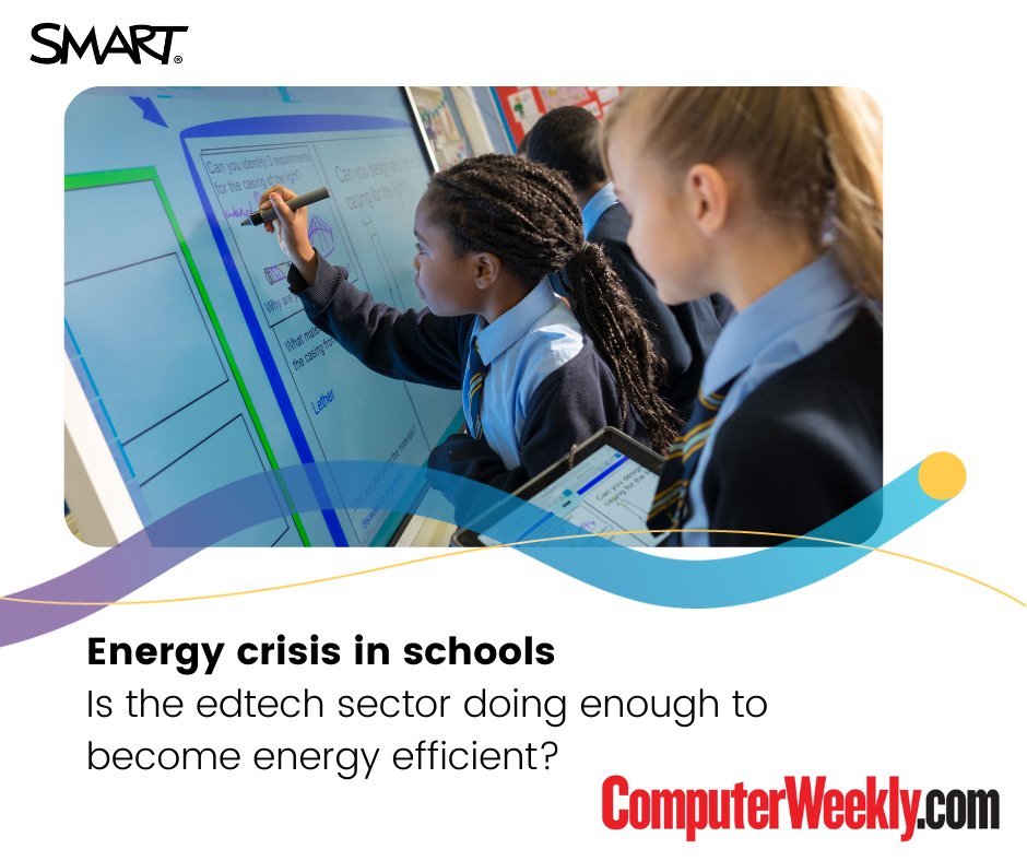 SMART_Tech's tweet photo. Did you know that #energy prices in UK schools increased by 83% during the first quarter of the year?🔋We're constantly reviewing our tech to help save schools on energy costs. Read more in this guest article in @ComputerWeekly: https://t.co/L9mhvsWQmp 
#SMARTUK https://t.co/o9EnUdCYRU