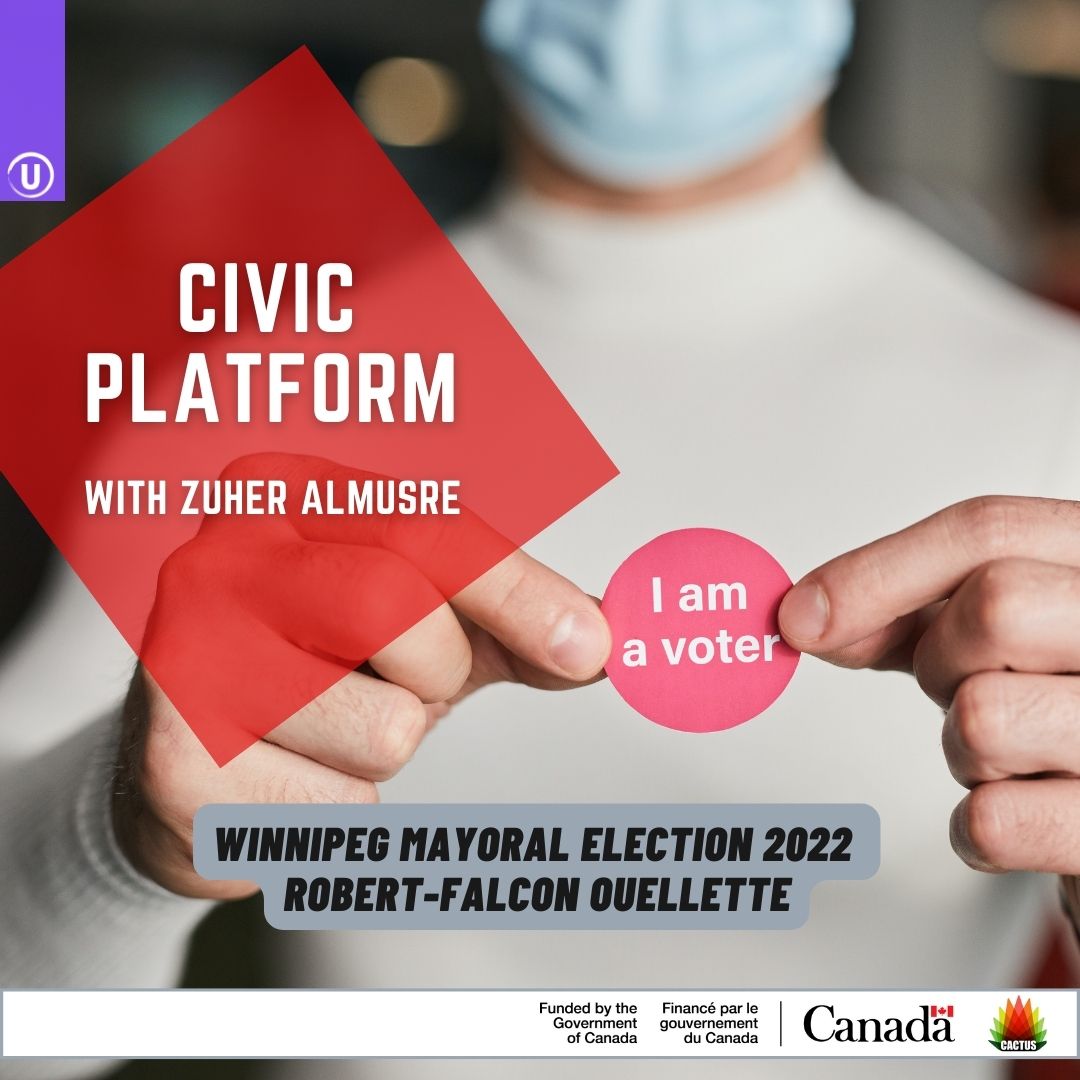 u_multicultural's tweet photo. Civic Platform host, Zuher Almusre, sits down with Robert-Falcon Ouellette to learn more about him as a candidate and his platform. https://t.co/8BUTSkbHKt
Head to https://t.co/zul4zBWzr6 for more on candidates and voting information.
#civics #wpgelections #umulticultural https://t.co/yVlZCjDvWc