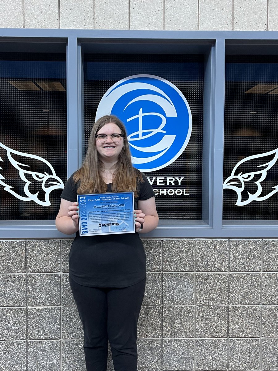 Bioisfun's tweet photo. Congratulations to Fine Arts Student of the Month, Allison Calder!  Keep up the great work!  #DMSLeads, #DMSWave https://t.co/JVonNIBZJ5