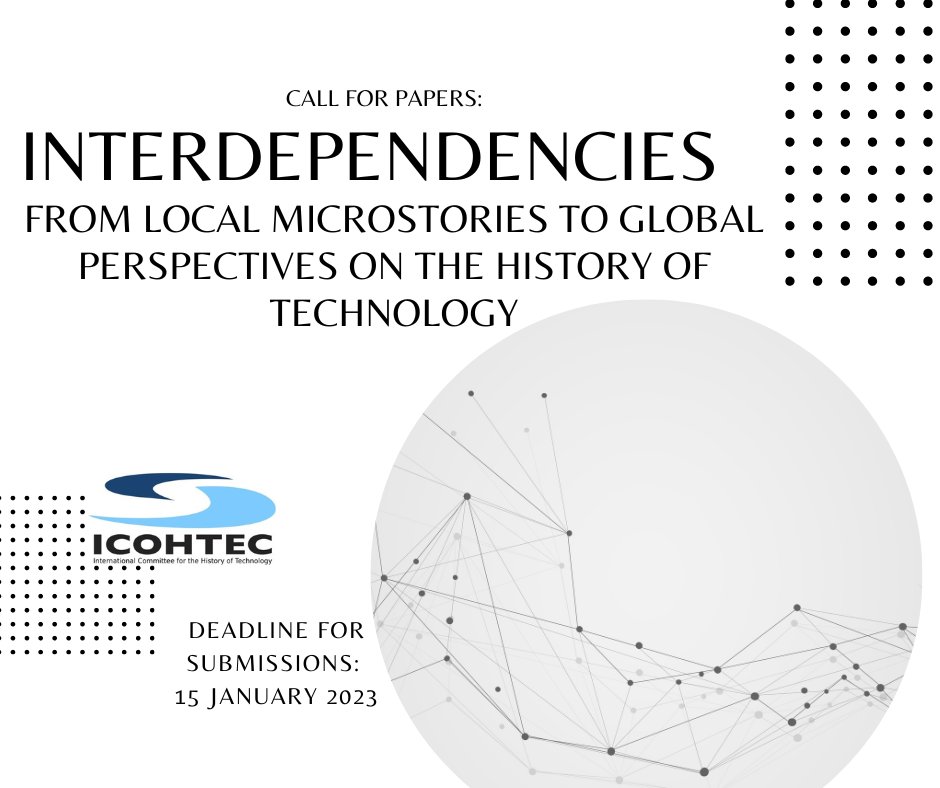 M_Zdrodowska's tweet photo. conference alert❗️in 2023 @icohtec conference will be held in #Estonia. the theme of the event is: INTERDEPENDENCIES, and the full CfP is here: https://t.co/2H9NL7wtB9
@SocHistTech @NECS_Network @histknowledge @HistmedHHU @histofsex @Environ_History @CGDS_UTSC @criticaldesignl https://t.co/IuwZA2WVWF
