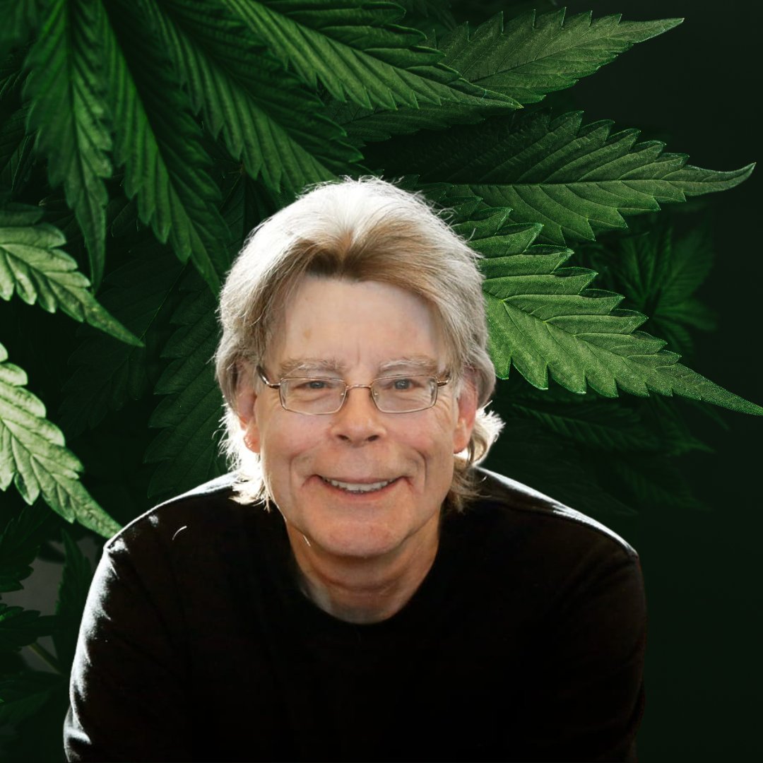 utmmj_org's tweet photo. Did you know that the King of Horror, Stephen King, was also a huge cannabis advocate? 😱

“I think that marijuana should not only be legal, I think it should be a cottage industry," argued King on behalf of his home state. https://t.co/6A5cuu4zSm