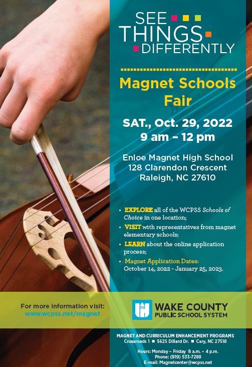 WAKE Up and Read (@literacy4wake) on Twitter photo Help spread the word to families!
Families can come out, ask questions, and learn about all the AMAZING magnet programs in <a href="/WCPSS/">Wake County Public School System</a> . Help spread the word to families!
Families can come out, ask questions, and learn about all the AMAZING magnet programs in <a href="/WCPSS/">Wake County Public School System</a> .