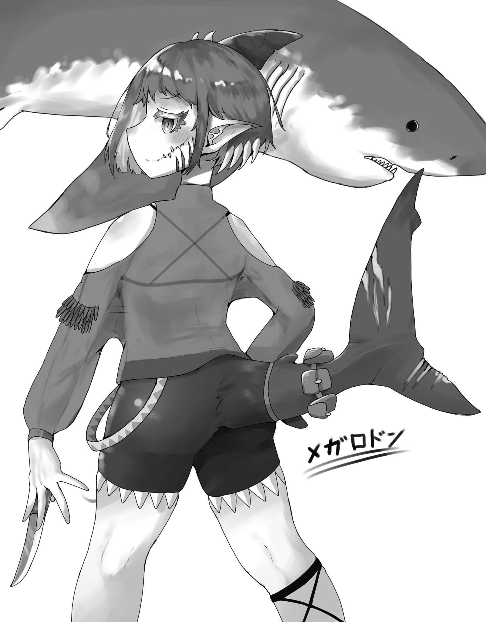 擬人化 手描き アナログイラスト 3 オリジナル 四神 玄武 擬人化 - 歩のイラスト - pixiv