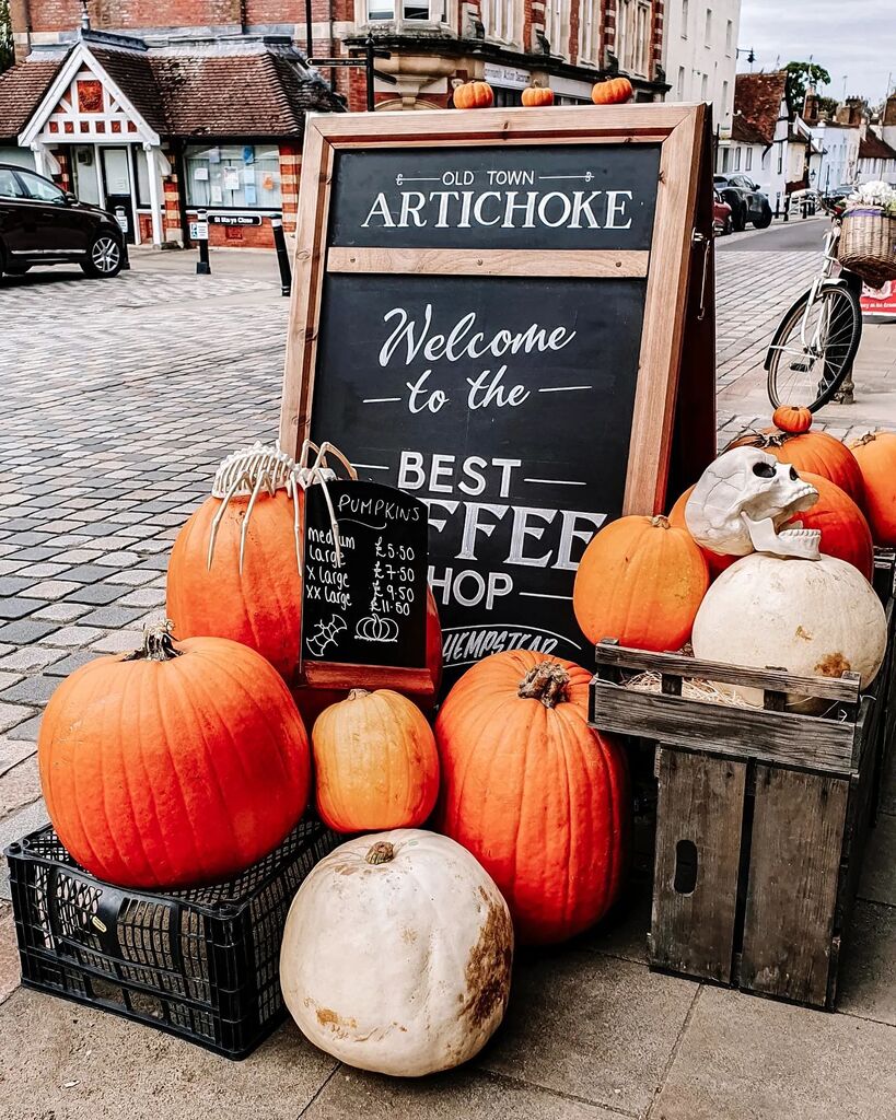 victoriajane6's tweet photo. Autumn days out 🎃🍁
Hemel Hempstead Old Town is the filming location for the hit-series After Life starring Ricky Gervais.
The building in the background of this pic was used as The Tambury Gazette! ❤️
.
.
.
#autumn #pumpkin #pumpkins #fall #persue… https://t.co/SJNbQYRbd8 https://t.co/AHRH8IcUWB