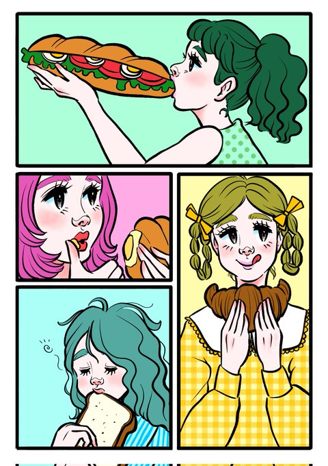 毎年やってる広島のパンイベントのポスターのお仕事に憧れて描きました🍞🥐🥖

#お絵描き
#イラスト 
#女の子 #レトロ 
#ファッション #パン
#イベント #ポスター
#個展したい
#本の挿し絵のお仕事したい 
#イラストのお仕事したい
#nostalgia
#retro
#retrostyle
#japanesegirl 