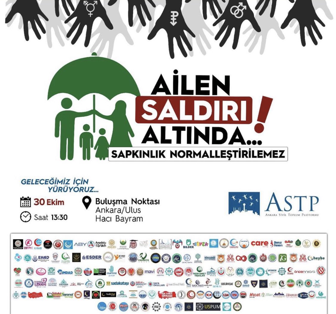 📍Ailen saldırı altında… 📌Sapkınlık normalleştirilemez. 📌Geleceğimiz için yürüyoruz… @ersinceliq @ozlemdogan_