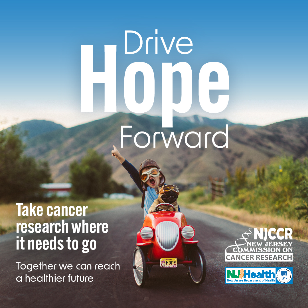 NJDeptofHealth's tweet photo. Drive hope forward by taking cancer research where it needs to go! Order your personalized Conquer Cancer license plates, and tell cancer to take an exit.  https://t.co/a4aDVBQdMP #DriveHopeForward #NewJersey #ConquerCancer #OrderNow https://t.co/ioETMgTiLh