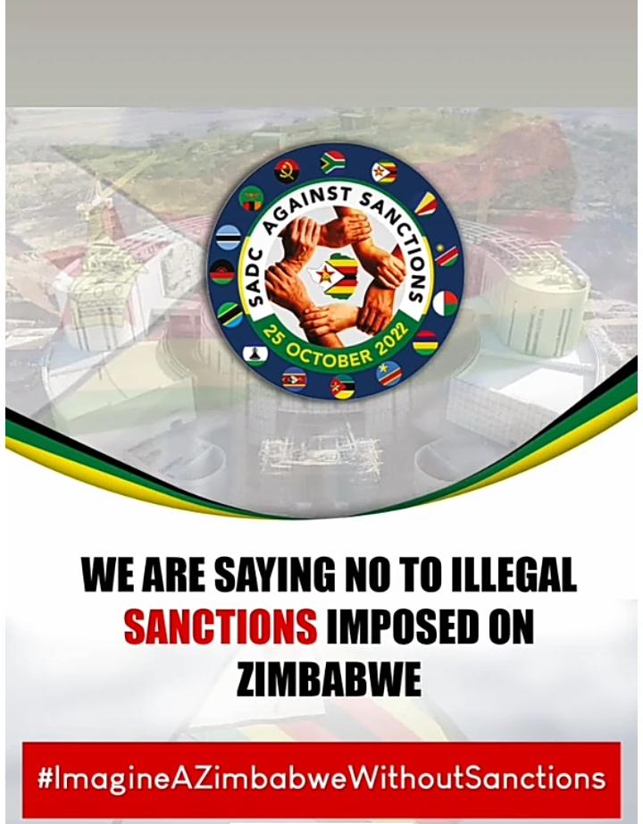 ZicosuMidlands's tweet photo. All sanctions must be removed.
If our president can build our country brick by brick with these sanctions imposed what more with no sanctions. #ZICOSU MIDLANDS YARAMBA SANCTION. https://t.co/E68Z2eUsQA