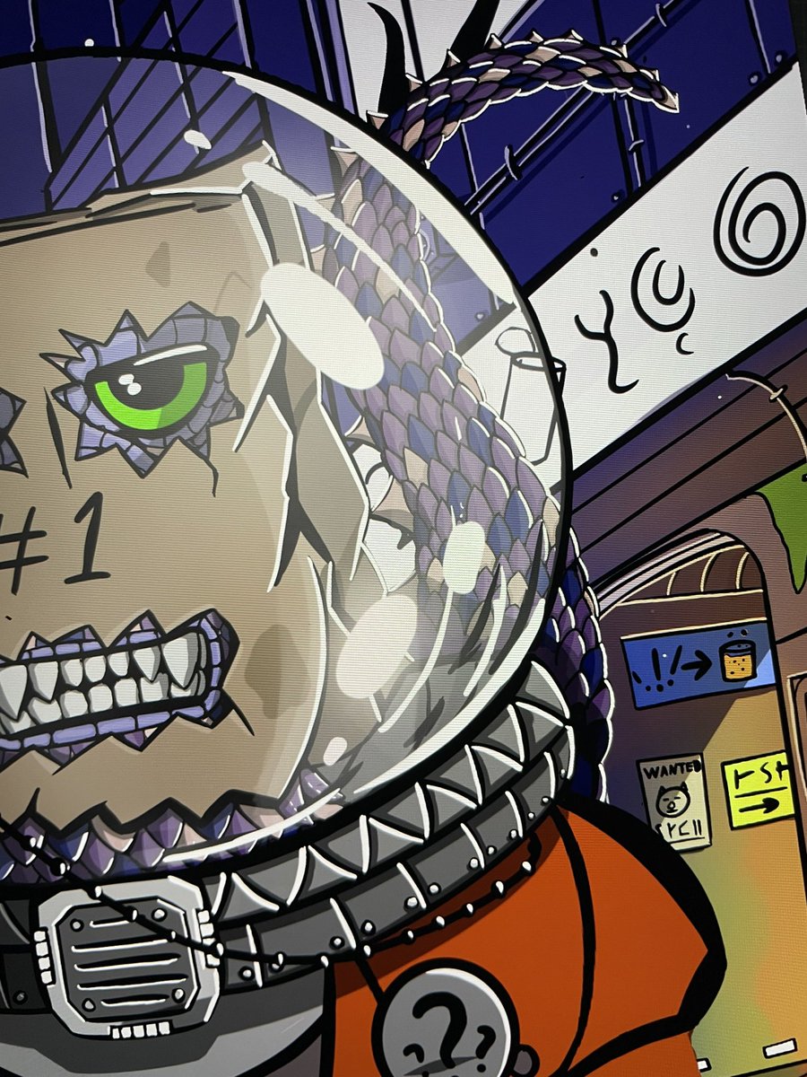 the_spacepig's tweet photo. Last tease before i wrap this. Got some BG work and an arm to do. @HemligCrypto ’s piece is becoming tight. 

If you want your own and want to influence the content. Check my auction below. There won’t be too many you know!

#algofam #nft #algonft #AlgorandHasNFTs #algo #algorand https://t.co/EUSKZkPK1l