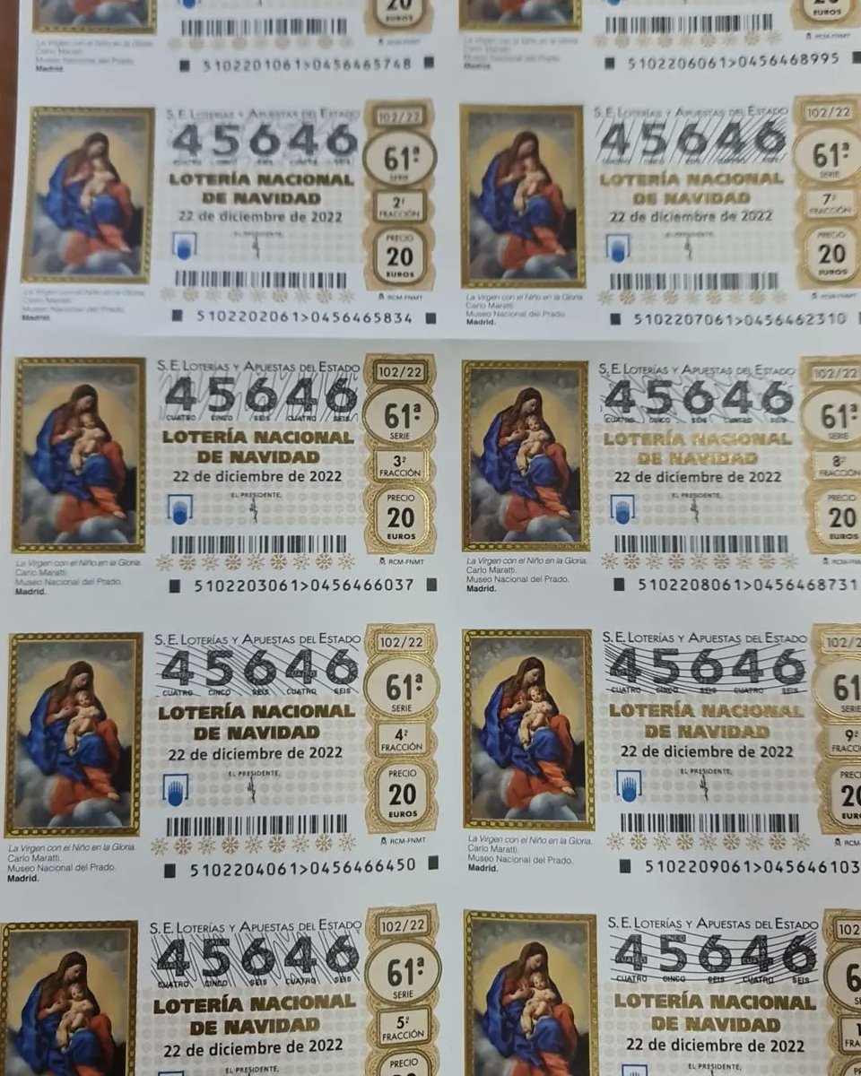 CDTORRALBENO's tweet photo. 🔈🔈¡¡¡ YA A LA VENTA !!!🔈🔈

LOTERÍA DE NAVIDAD 2022

➡️ 4️⃣5️⃣6️⃣4️⃣6️⃣

... NO TE QUEDES SIN TU DÉCIMO PARA EL SORTEO ...

💵 PAPELETAS a 5€
💵 DÉCIMOS a 23€

Consigue tu décimo avisándonos tanto por redes sociales, como por correo electrónico ... !!!

Avísanos y se lo llevamos https://t.co/jKJxKwUQ1A