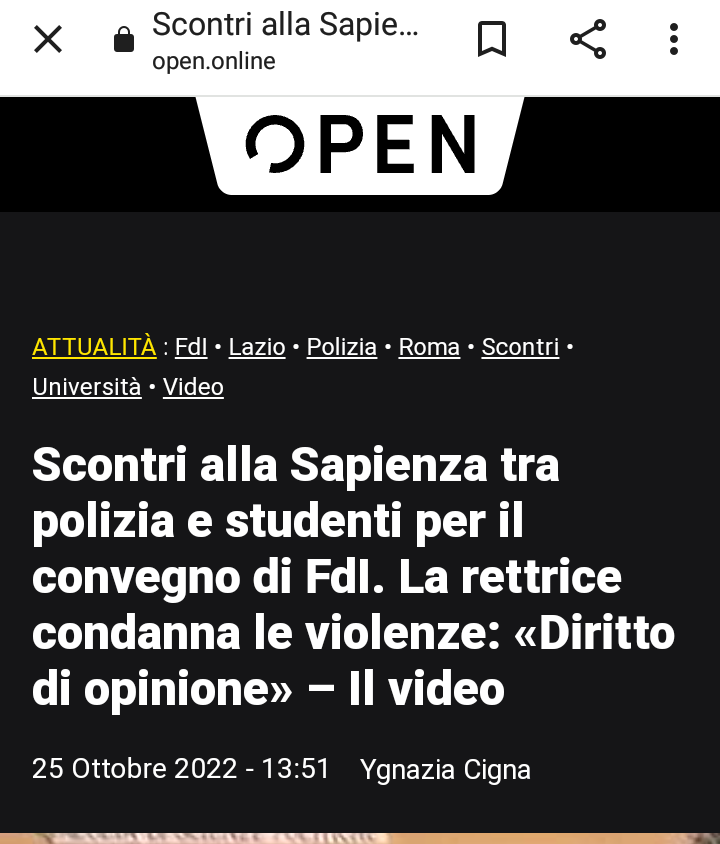 sarais53's tweet photo. #25ottobre *Roma. 
La polizia usa i manganelli alla manifestazione degli studenti della
Università #LaSapienza.
D'altronde, c'era #Capacchione. 🙄 https://t.co/psSRALAgpw