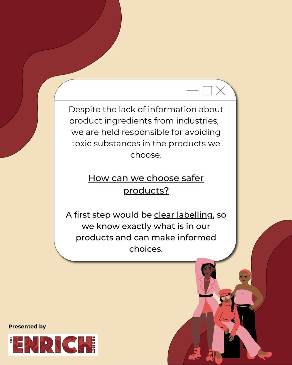 CAPE_ACME's tweet photo. Do you know whatโs lurking in your personal care and beauty products? #EnrichProject #AMakewayProject #ProductLabelling #ToxicProducts #EnvironmentalJustice #BeautyProducts https://t.co/ylkhb4Hc6R