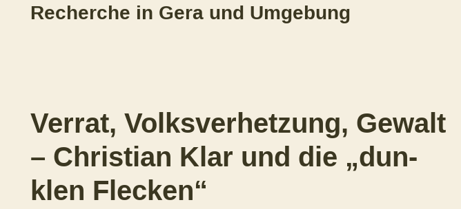 Recherche_Jena's tweet photo. (1/7) Exklusive Infos zu Christian Klar, Hauptorganisator der rechten Aufmärsche in #Gera:  Eine 25jährige Karriere von Neonazi-Aktivismus, Gewalttaten, Drogendeals und Verrat an Kameraden. Artikel der Recherche Ostthüringen von gestern:

https://t.co/UL7V3yKANn https://t.co/SUxfOn4zWW