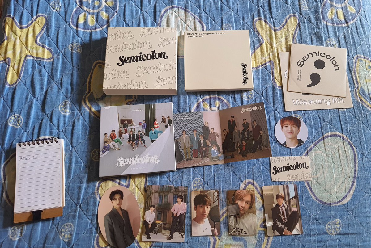 ttokatti's tweet photo. [VENDA/VENDO]

Album Seventeen semicolon - completo 

R$125 frete incluso 

🐧 fotos e vídeos no pv
🐧em perfeito estado.
🐧 Card do dino levemente avariado
🐧 Aceito pix e picpay https://t.co/rYCw8MicDT