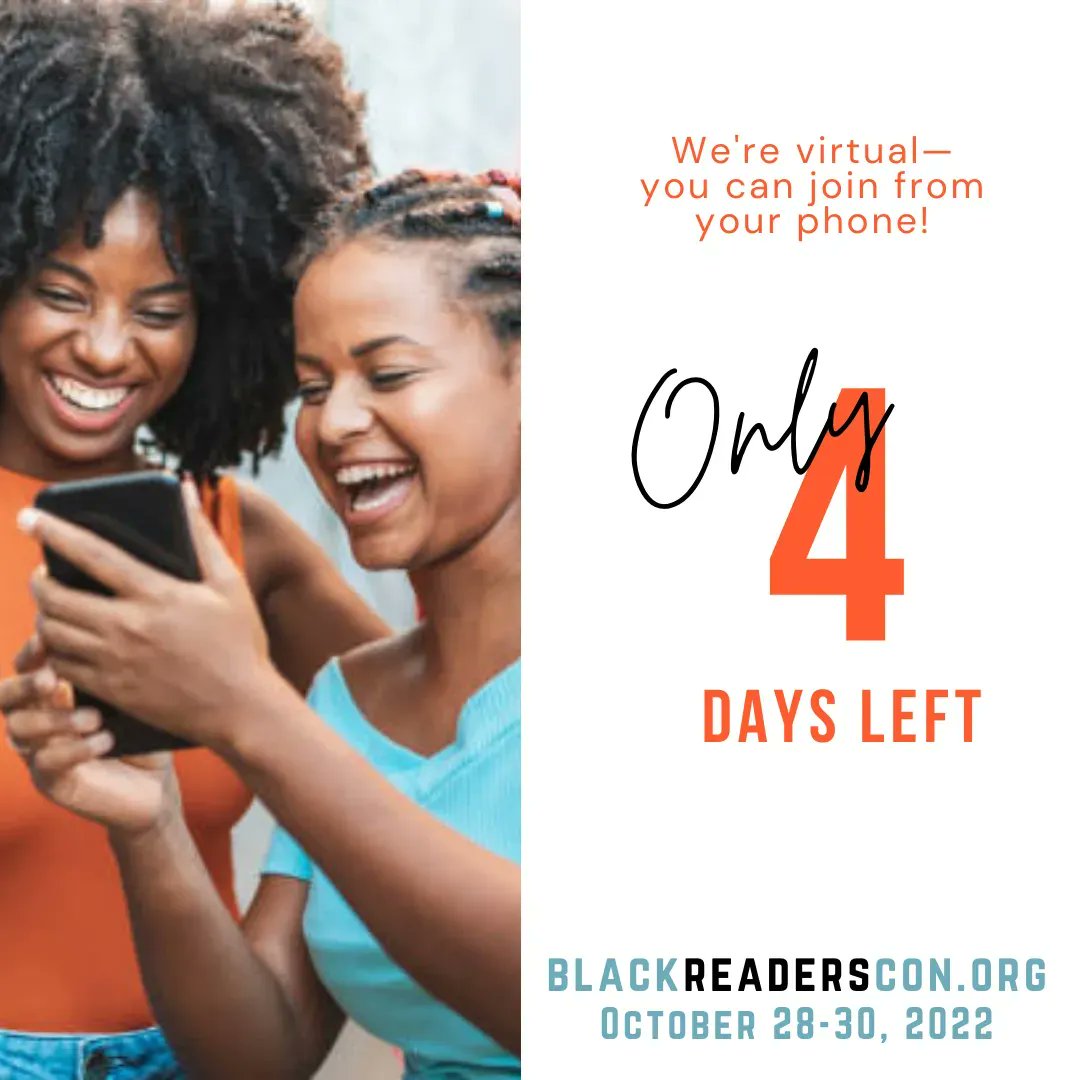 BlackReadersCon's tweet image. Y'all ready? We ready... for you to join us for the most LIT(erary) event of the season! 
Did you know? #BRC22 is virtual so you can join us from the comfort of wherever you are. Miss a session? No big- with a VIP ticket you can #runthatback! 
Get it at Blackreaderscon.org