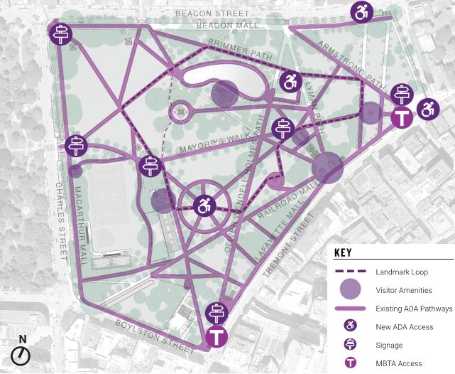 BostonCommonMP's tweet image. Our third common-wide strategy focuses on access and wayfinding! Proposed projects include new directional signage, pathway improvements, ADA accessible connections, and perimeter bikes lanes.

How do you get around the Common? Let us know at bostoncommonmasterplan.com