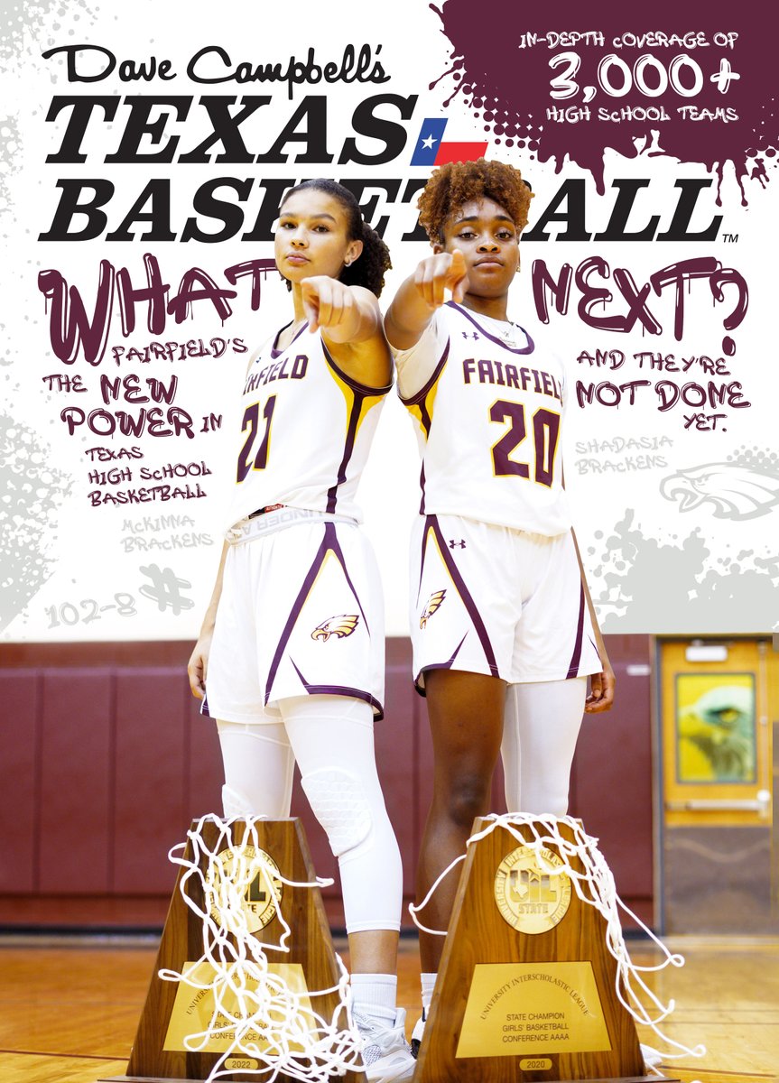 REVEALED: @ffladyeagles's McKinna and @shadasiamishel1 Brackens become the first-ever high school athletes to be featured on Dave Campbell's Texas Basketball.