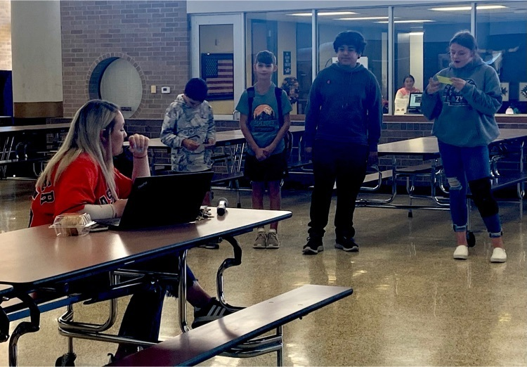 Tarkington Middle School students researched information and performed a commercial persuading their teacher, Mrs. Fryar, why she should pick their planet to move to. Venus sounds amazing this time of year! Great job TMS students!
