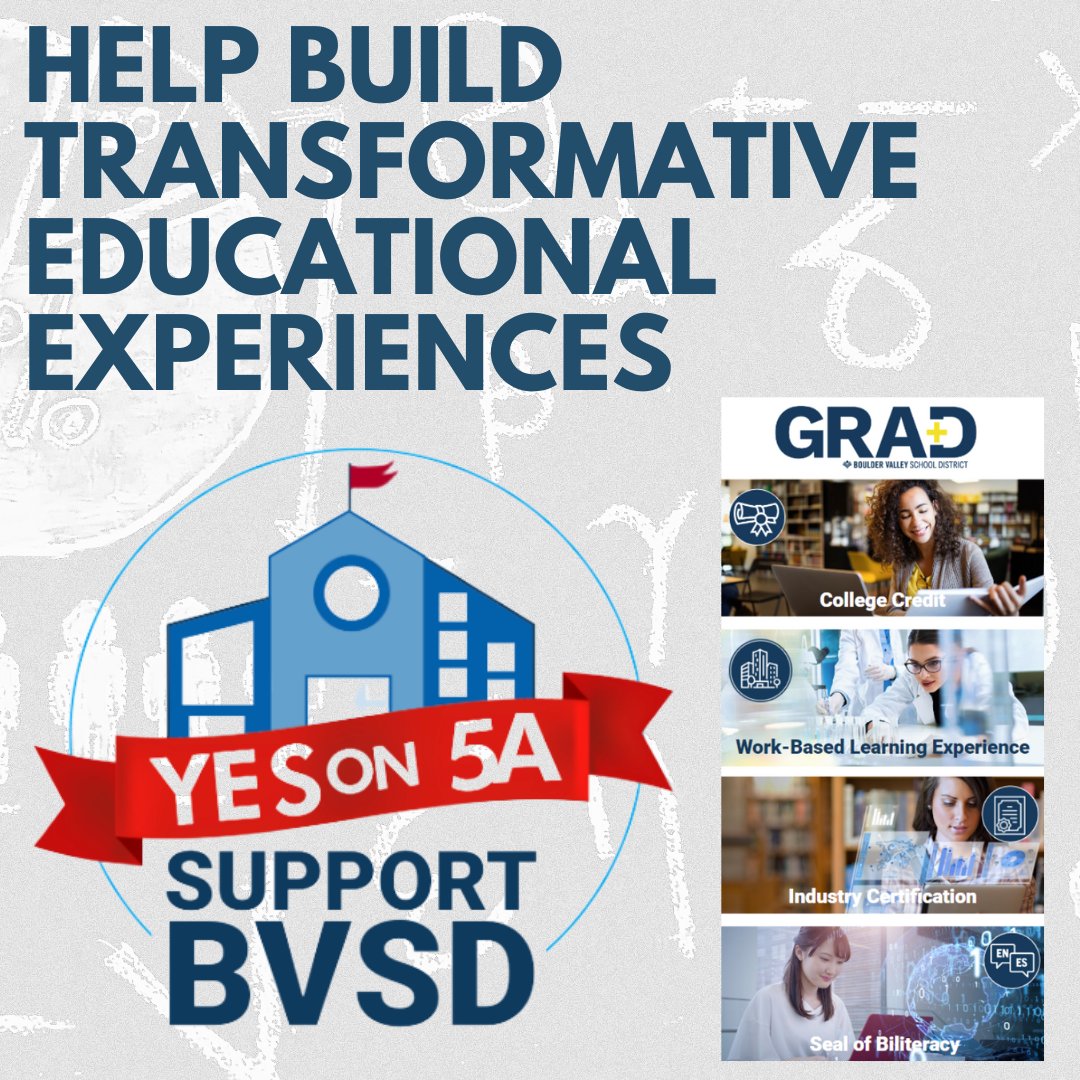 Retweet if you believe providing opportunities to graduate with college credits, internships, apprenticeships, &amp; industry certifications benefits the student, the workforce &amp; our community. #bvsd #Vote <a href="/YesForBVSD2022/">Yes on 5A for BVSD</a> #CTE #publicschool
