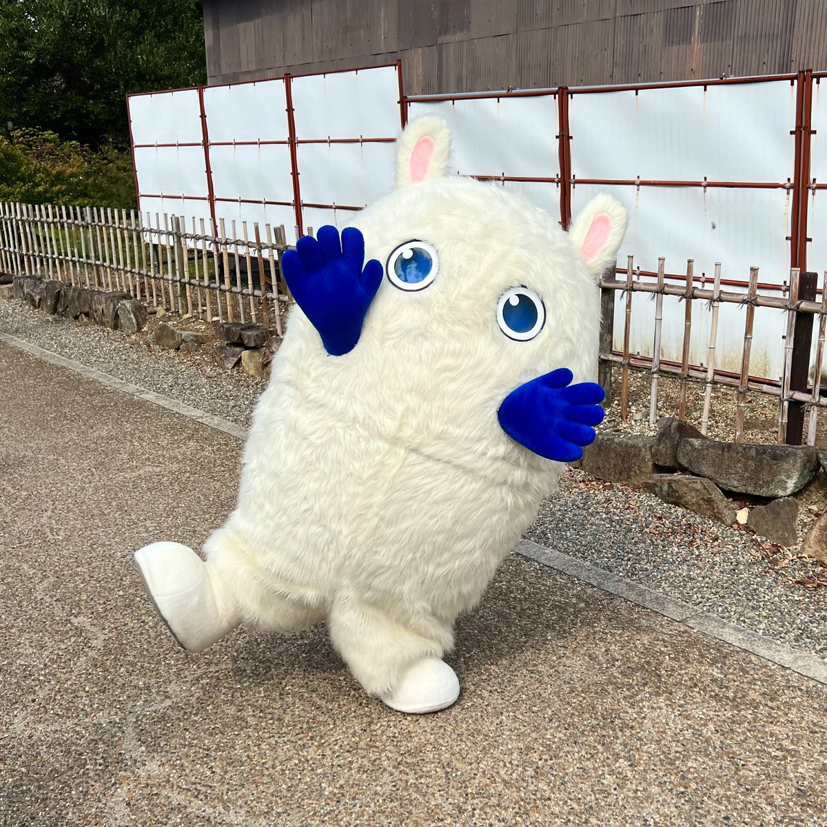 The other day I ran into Tanamin, a white hairy fairy who cures sickness with its big blue hands, and is the mascot of Mitsubishi Tanabe Pharmaceuticals.