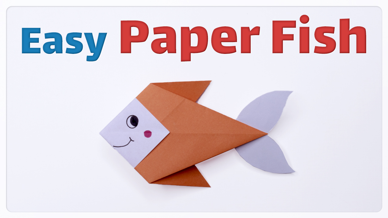 How to Make Easy Origami Paper Fish