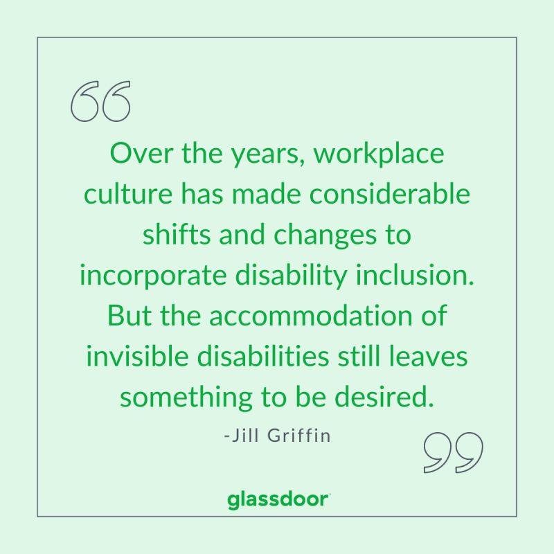 Read Jill's story and learn about the changes we can make to make the workplace more inclusive for everyone: gldr.co/3Vt1iEA #diversityandinclusion #disabilitypride #invisibledisability