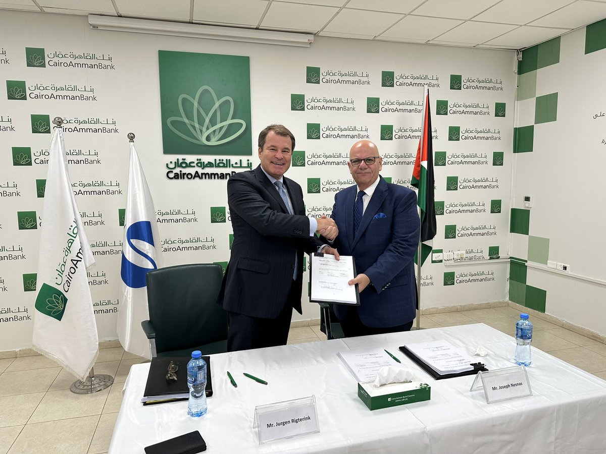 Another commitment to the private sector in #Westbank! Proud to sign a $10 million financing package with @CairoAmmanBank supporting #SMEs & women in business! This brings @EBRD’s commitment in WB to over $90 million during the past 5 years!