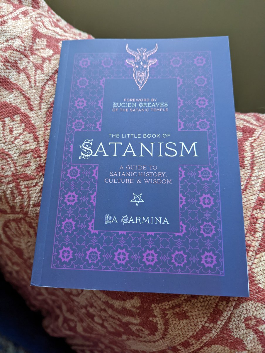 amieburkeabomb's tweet photo. It came today! 👏👏
Looking forward to curling up with this new book from @LaCarmina 'The Little Book of Satanism: A Guide to Satanic History, Culture & Wisdom' with a foreword by @LucienGreaves of @satanic_temple_. 😎🤘
--
#satanic #booknerd #TST #sataniccommunity #satanism https://t.co/dMcXJ7mM3C