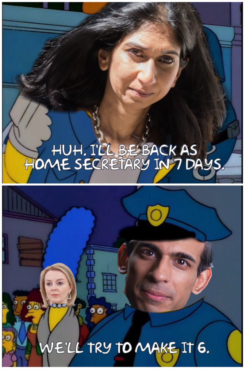 _Retrospecticus's tweet photo. Braverman’s back after breaking the ministerial code https://t.co/RiuaeTMq2U